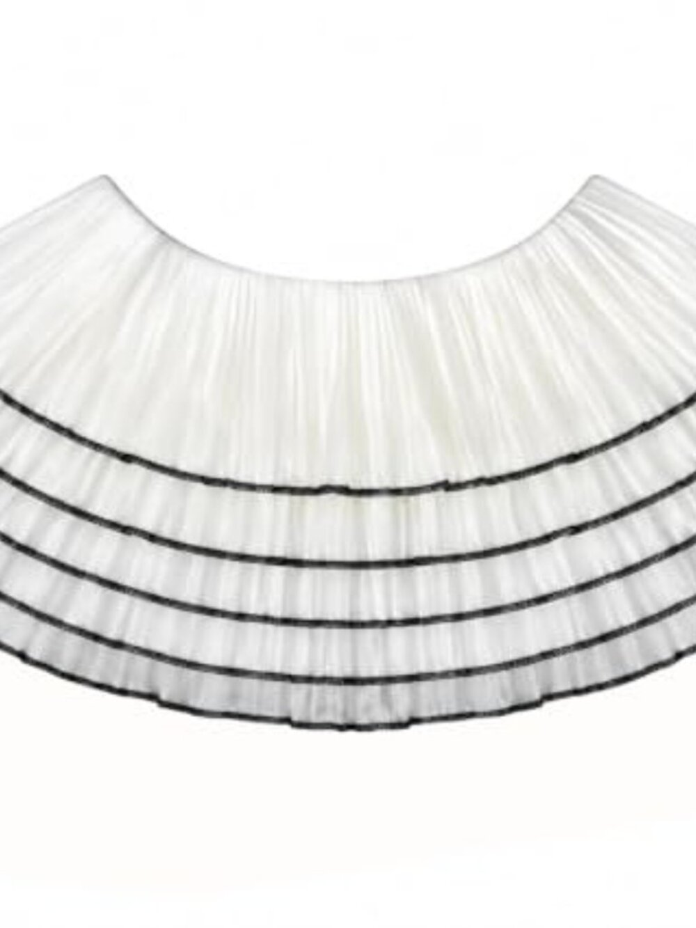 Chiffon Ruffled Collar Neckerchief Retro Renaissance Cosplay Costume Accessory - Picture 3 of 4